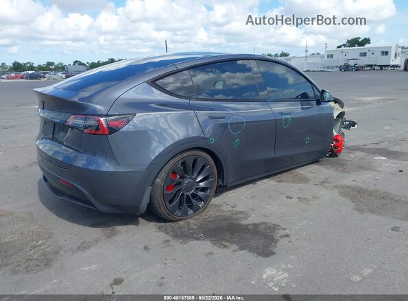 7SAYGDEF2NF515693 2022 TESLA MODEL Y Gray Tył prawy