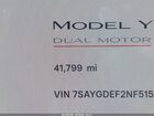 2022 Tesla Model Y Performance Dual Motor All-wheel Drive Gray vin: 7SAYGDEF2NF515693