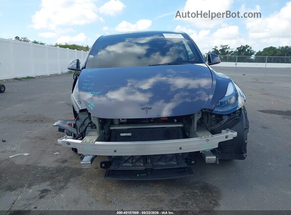 7SAYGDEF2NF515693 2022 TESLA MODEL Y Gray Widok zestawu wskaźników