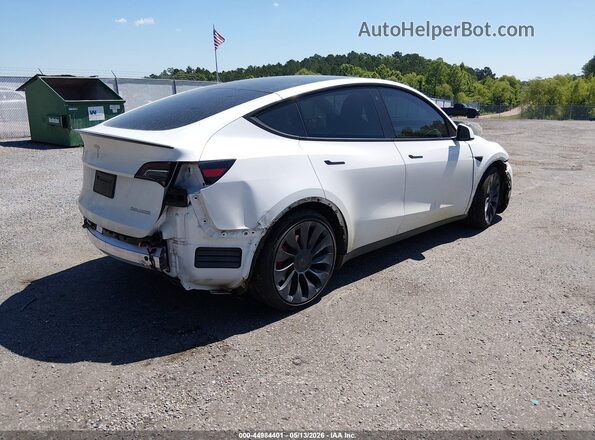 7SAYGDEF2NF564568 2022 TESLA MODEL Y White უკანა მარჯვენა