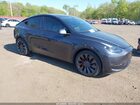 2024 Tesla Model Y Performance Dual Motor All-wheel Drive Gray vin: 7SAYGDEF2RA333527