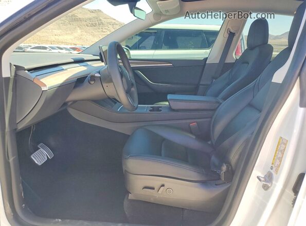 7SAYGDEF3PF619435 2023 TESLA MODEL Белый Вид салона спереди