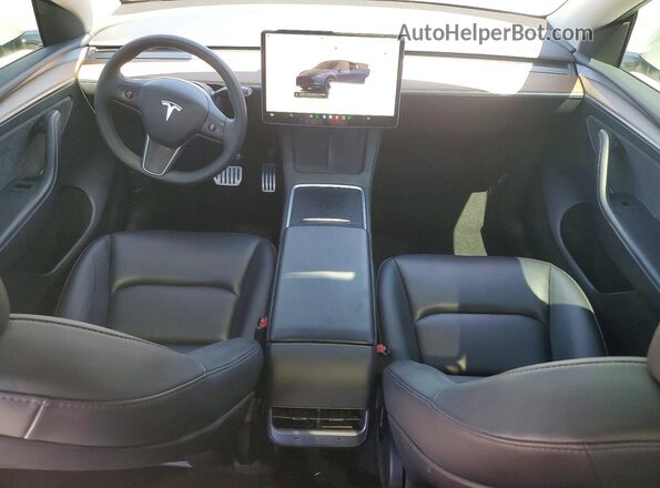 7SAYGDEF3PF619435 2023 TESLA MODEL Белый Вид панели приборов