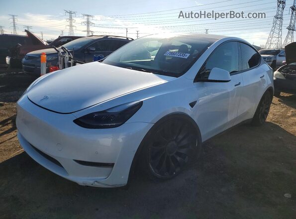 7SAYGDEF4NF464021 2022 TESLA MODEL Белый Передняя левая четверть