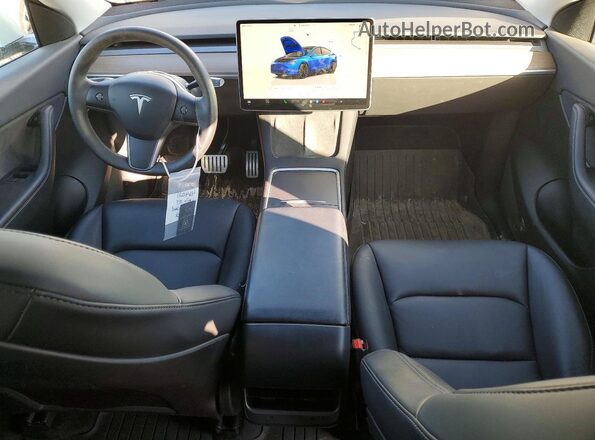 7SAYGDEF4NF464021 2022 TESLA MODEL Белый Вид панели приборов