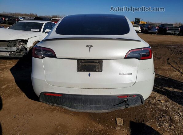 7SAYGDEF4NF464021 2022 TESLA MODEL Белый Вид сзади