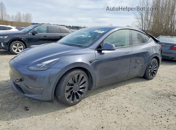7SAYGDEF4NF559713 2022 TESLA MODEL Gray Front left