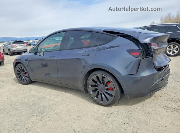 7SAYGDEF4NF559713 2022 TESLA MODEL Gray Rear left