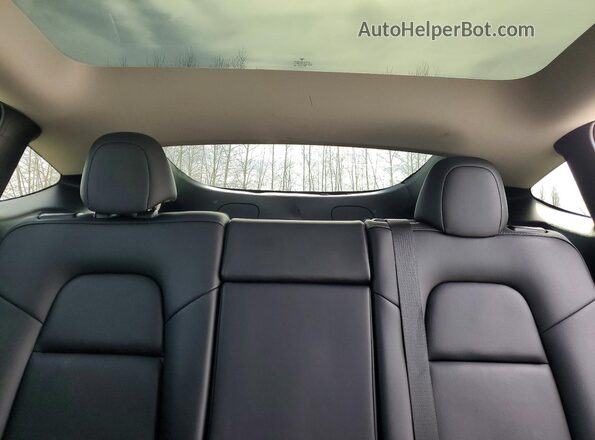 7SAYGDEF4NF559713 2022 TESLA MODEL Gray Rear seats view