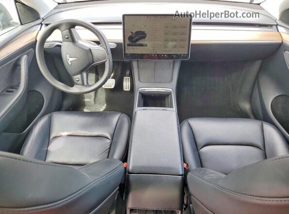 7SAYGDEF4NF559713 2022 TESLA MODEL Gray Dashboard view