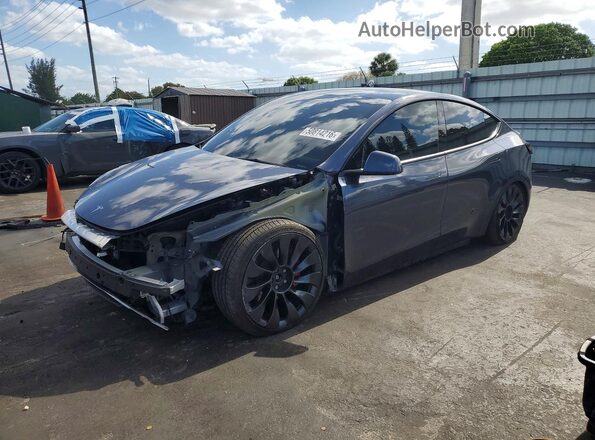 7SAYGDEF4PF911501 2023 TESLA MODEL Gray Front left