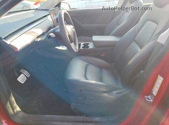 7SAYGDEF5NF486819 2022 TESLA MODEL Red Front interior view