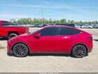 2022 Tesla Model Y Performance Dual Motor All-wheel Drive Red vin: 7SAYGDEF5NF563706