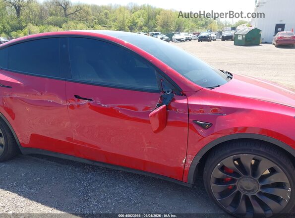 7SAYGDEF5NF563706 2022 TESLA MODEL Y Red Vista frontal