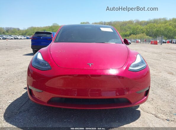 7SAYGDEF5NF563706 2022 TESLA MODEL Y Red Vista del salpicadero