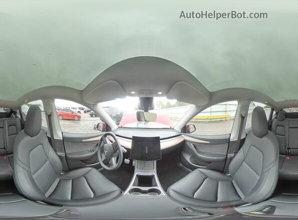 7SAYGDEF5RF033449 2024 TESLA MODEL Красный Панорамный вид салона 360°