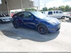 2022 Tesla Model Y Performance Dual Motor All-wheel Drive Blue vin: 7SAYGDEF6NF382419