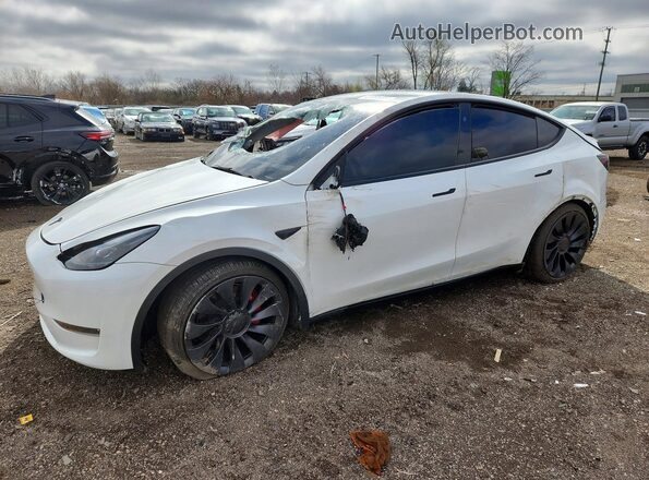 7SAYGDEF6SA353611 2025 TESLA MODEL White Front left
