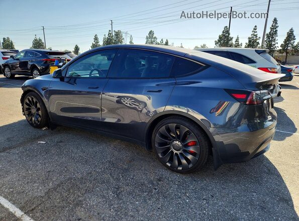7SAYGDEF7NF379772 2022 TESLA MODEL Gray Задня ліва чверть
