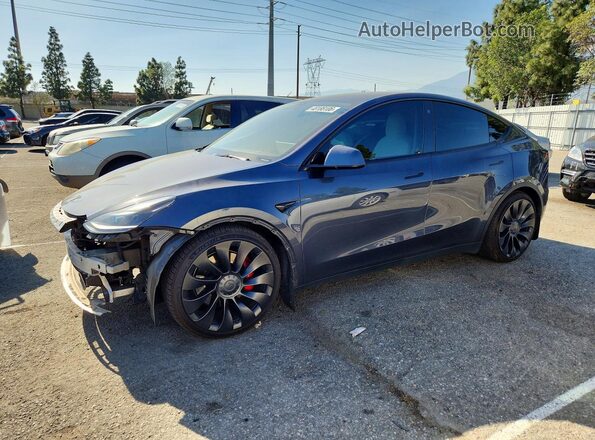 7SAYGDEF7NF379772 2022 TESLA MODEL Gray Передня ліва чверть