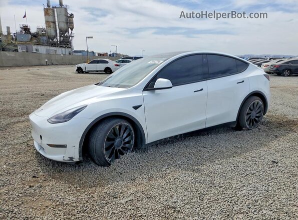 7SAYGDEF7NF486532 2022 TESLA MODEL White Передня ліва чверть