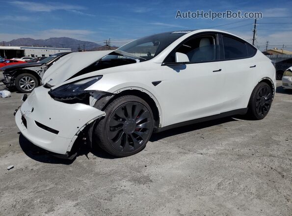 7SAYGDEF7NF490029 2022 TESLA MODEL White Vista tres cuartos delantera izquierda