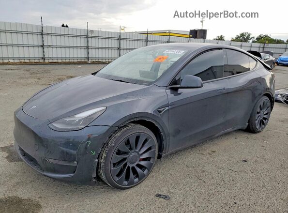 7SAYGDEF7RF085780 2024 TESLA MODEL Gray Vista tres cuartos delantera izquierda