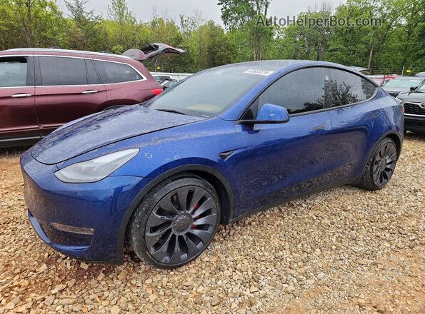 7SAYGDEF7SA342679 2025 TESLA MODEL Blue Front left
