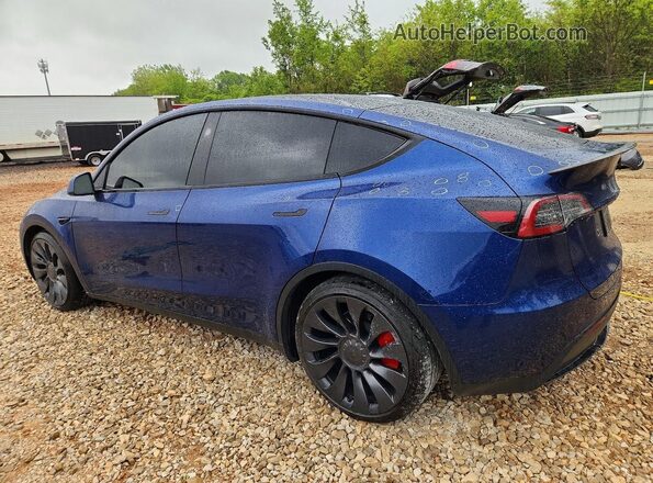7SAYGDEF7SA342679 2025 TESLA MODEL Blue Rear left