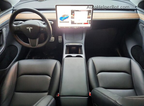 7SAYGDEF7SA342679 2025 TESLA MODEL Blue Dashboard view