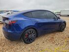 2025 Tesla Model Y Blue vin: 7SAYGDEF7SA342679