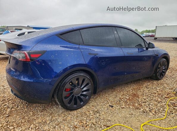 7SAYGDEF7SA342679 2025 TESLA MODEL Blue Rear right