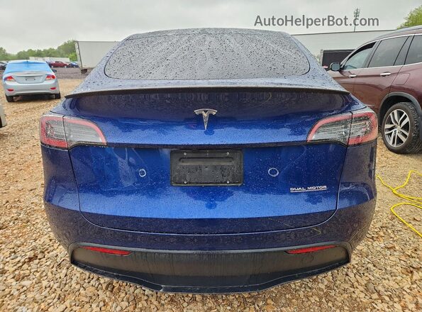 7SAYGDEF7SA342679 2025 TESLA MODEL Blue Rear view