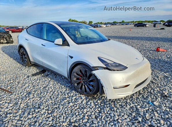 7SAYGDEF8NF326952 2022 TESLA MODEL White Передня права чверть