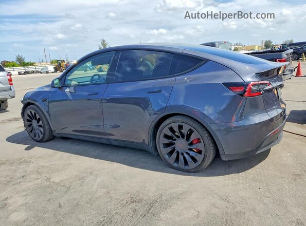 7SAYGDEF8NF379635 2022 TESLA MODEL Gray Trasero izquierdo