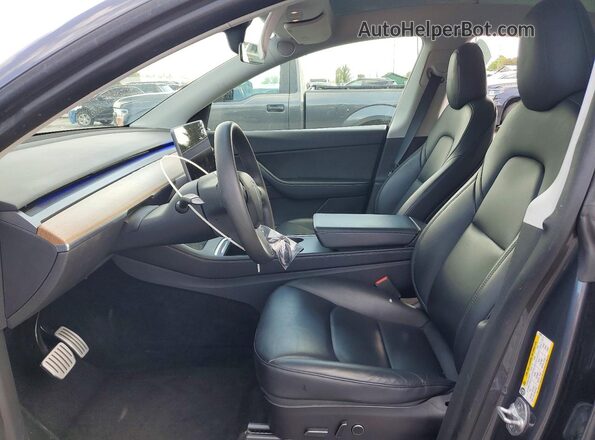 7SAYGDEF8NF379635 2022 TESLA MODEL Gray Vista interior delantera