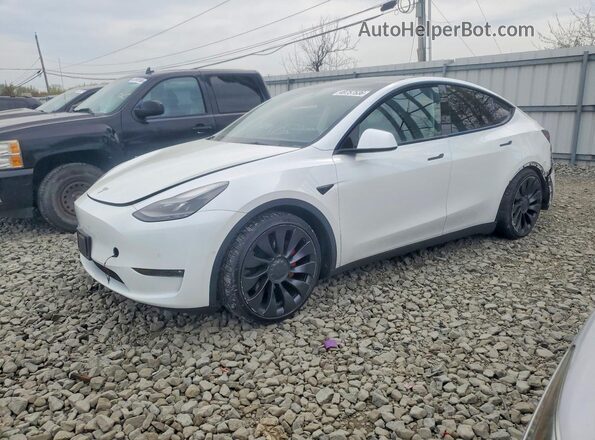 7SAYGDEF8NF520512 2022 TESLA MODEL White Vista tres cuartos delantera izquierda