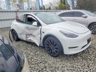 2022 Tesla Model Y White vin: 7SAYGDEF8NF520512