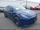 2023 Tesla Model Y Performance Dual Motor All-wheel Drive Dark Blue vin: 7SAYGDEF9PF664833