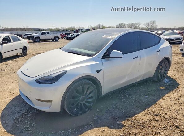 7SAYGDEF9PF810941 2023 TESLA MODEL White Առջևի ձախ երեք քառորդ տեսարան