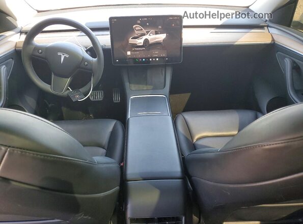 7SAYGDEF9PF810941 2023 TESLA MODEL White Առջևի վահանակի տեսք