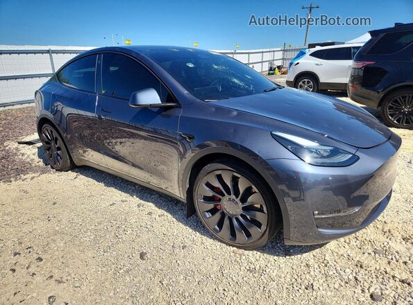 7SAYGDEFXNF530023 2022 TESLA MODEL Gray Передня права чверть