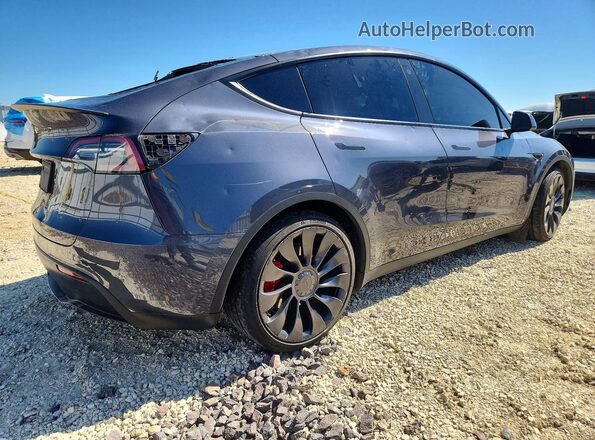 7SAYGDEFXNF530023 2022 TESLA MODEL Gray Задня права чверть