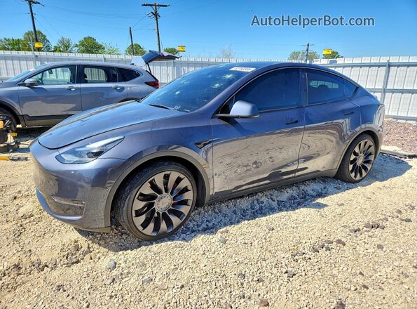 7SAYGDEFXNF530023 2022 TESLA MODEL Gray Передня ліва чверть