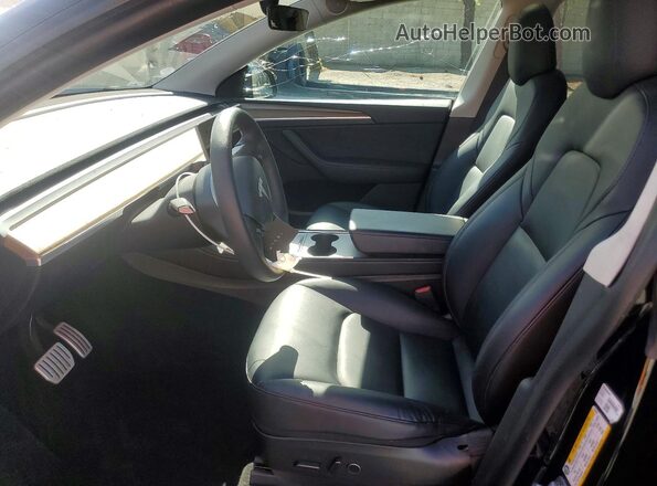 7SAYGDEFXNF533536 2022 TESLA MODEL Black წინა სალონის ხედი