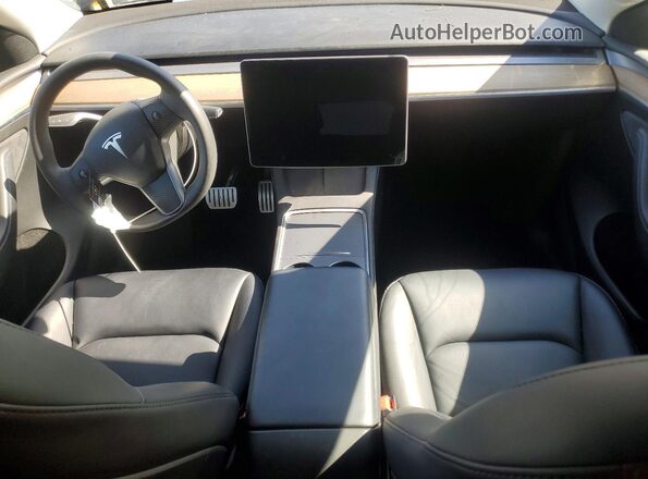 7SAYGDEFXNF533536 2022 TESLA MODEL Black წინა პანელის ხედი