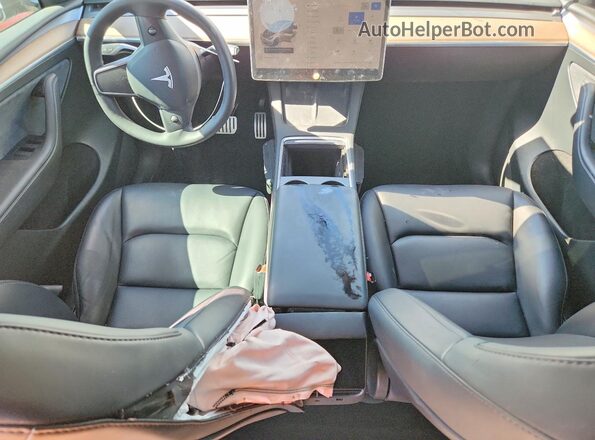 7SAYGDEFXPF806154 2023 TESLA MODEL Белый Вид панели приборов