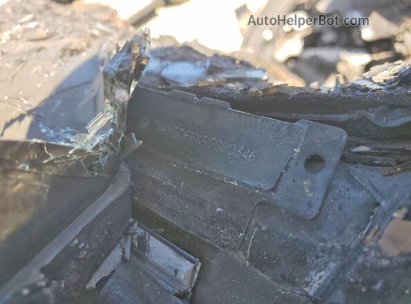 7SAYGDEFXRF080346 2024 TESLA MODEL Burn Вид підкапотного простору
