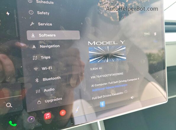 7SAYGDET9TA629092 2026 TESLA MODEL Black Vista del cuadro de instrumentos