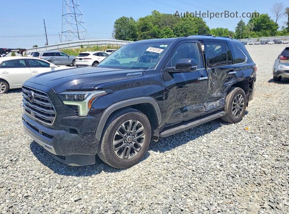 7SVAAABA1RX025707 2024 TOYOTA SEQUOIA Черный Передняя левая четверть